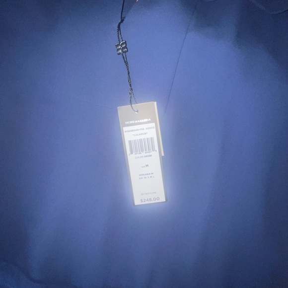 BCBG MAXARIA Calhoun Woman’s navy blue Haltertop Jumpsuit.Size Medium. NWT - Picture 14 of 16